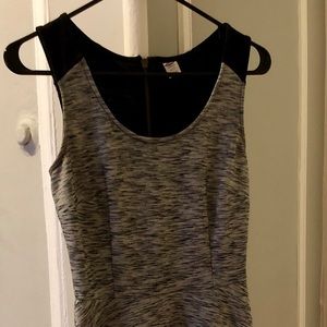 Old Navy XS Fit and Flare Grey and Black Dress